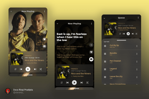 Music player app design 👀 .