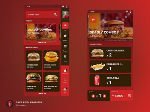 Burger shop app design 🤤🤤🤤