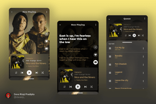 Music player app design 👀 .