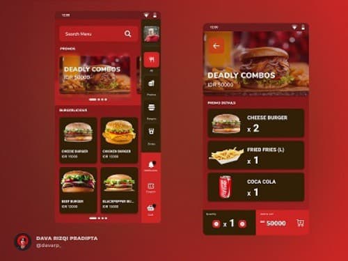 Burger shop app design 🤤🤤🤤